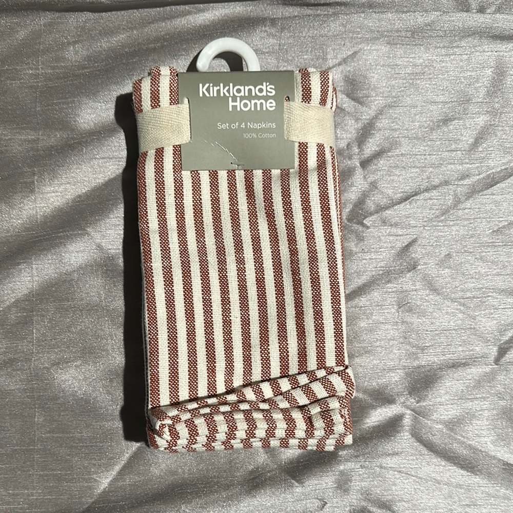 Red and White Striped Napkins